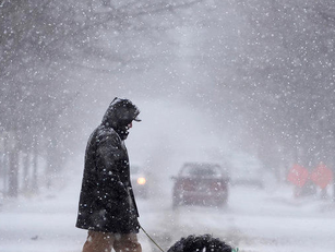 Snön lamslår delar av USA