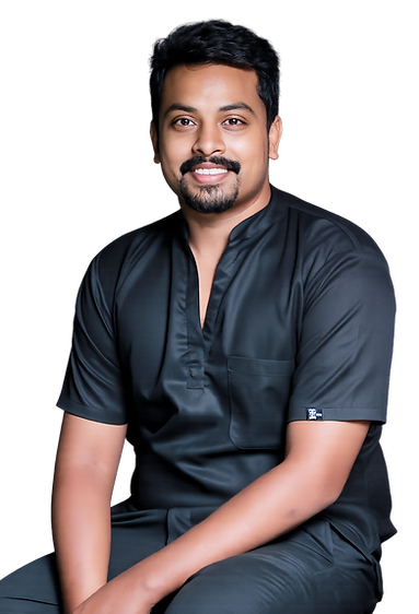 Smiling portrait in black attire.png