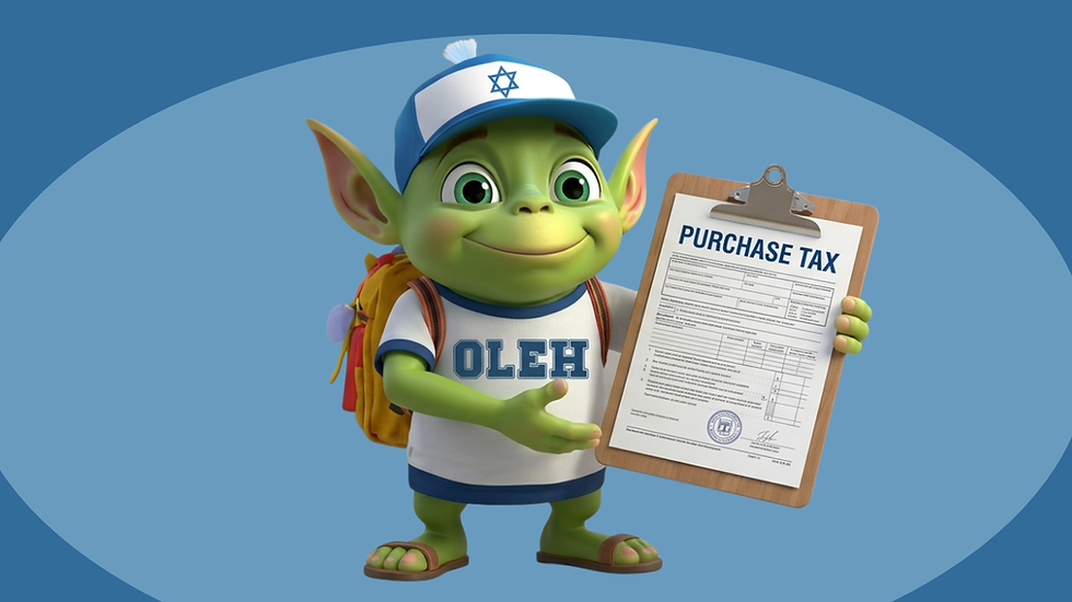 Oleh the alien the All About Aliyah mascot