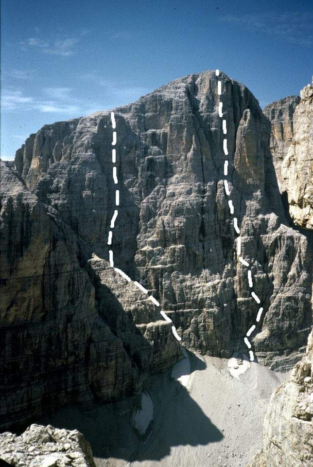 Parete nord cima Tosa