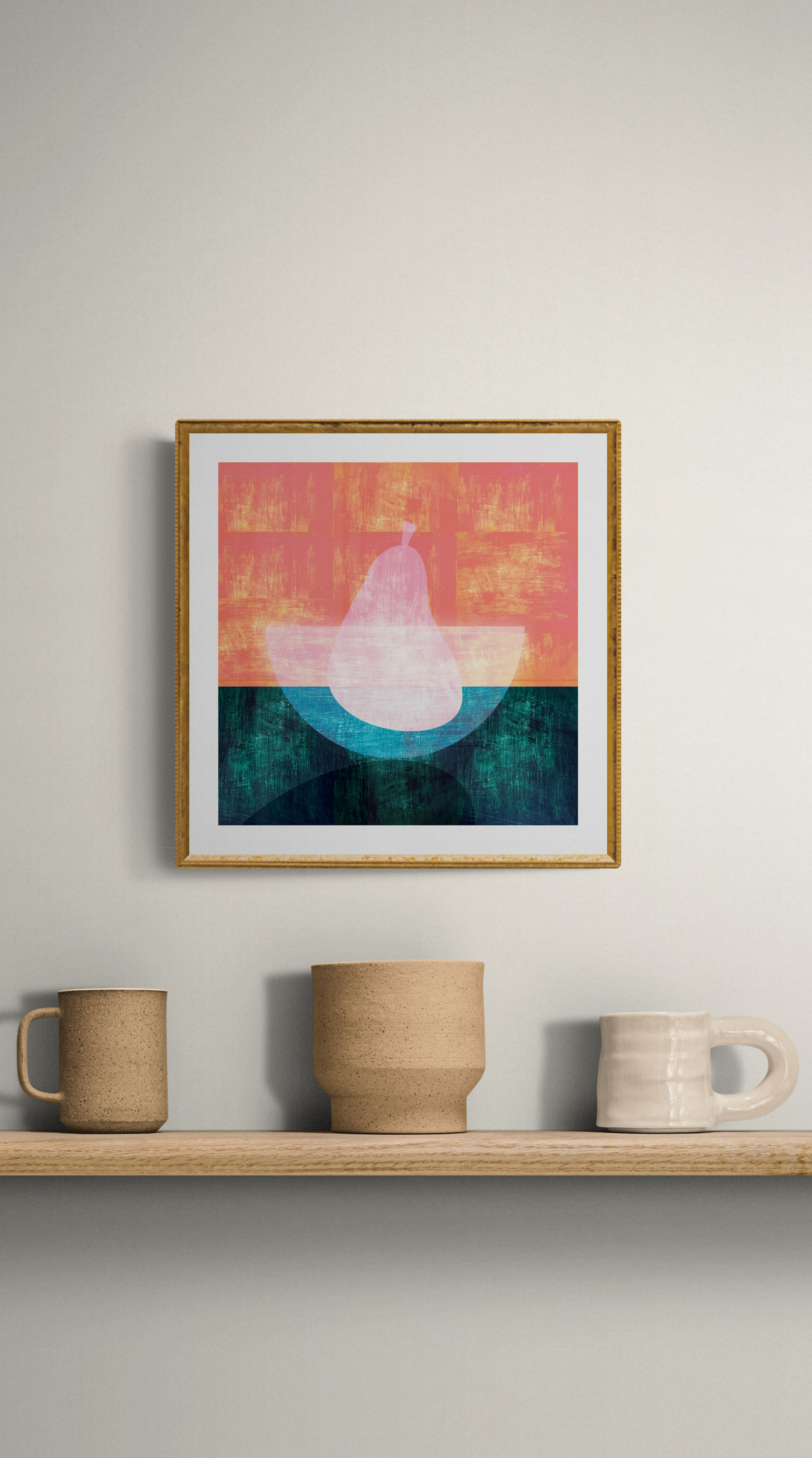 MODERN STILL LIFE - Bowl & Pear