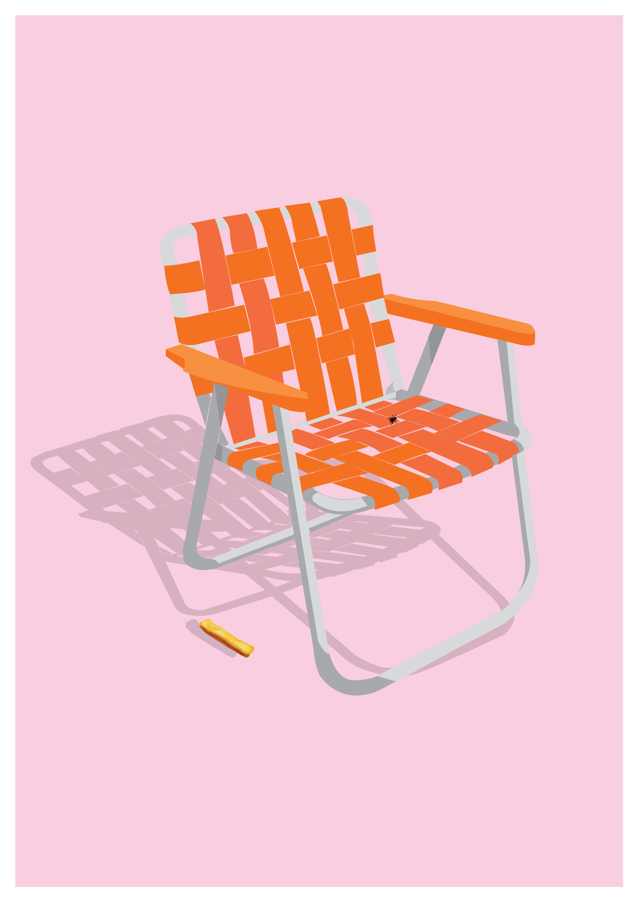 PULL UP A CHAIR - Orange Chair