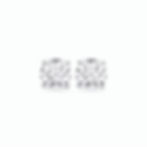 I Cry Diamonds ICD Round Cut Lab Diamond Stud Earrings in 14k White Gold VS+ Colour F+ Front View