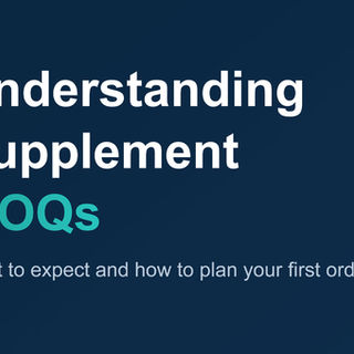 Understanding Supplement MOQs