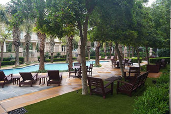 Ritz Carlton pool sitting area