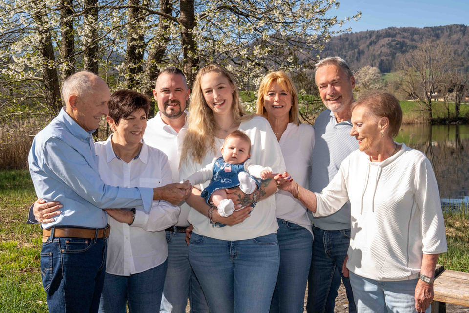 Familienfotoshooting mit Grosseltern & Urgrosseltern