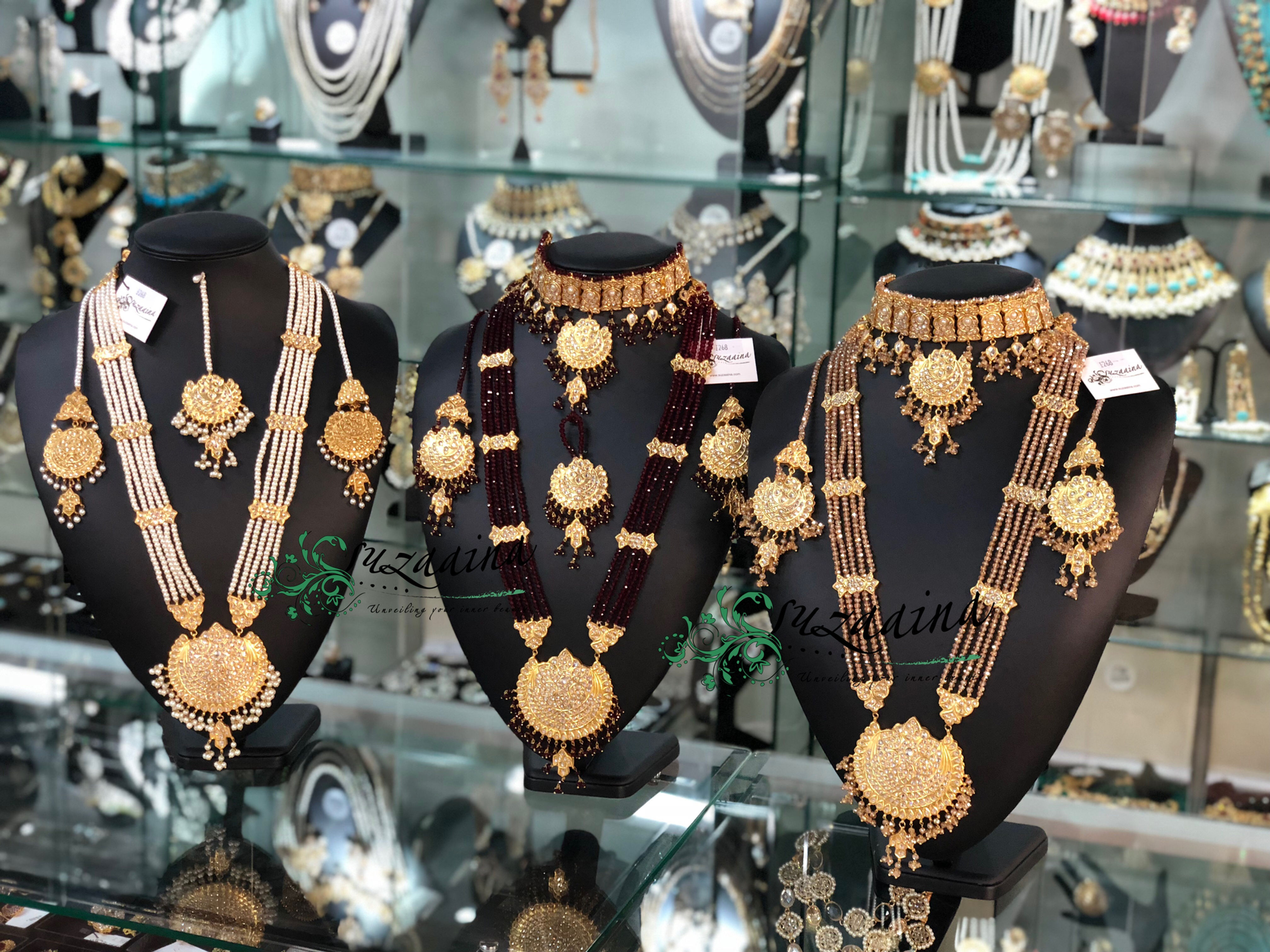 Aira 22k Gold plated Handcrafted Pearl and Kundan Mala Set