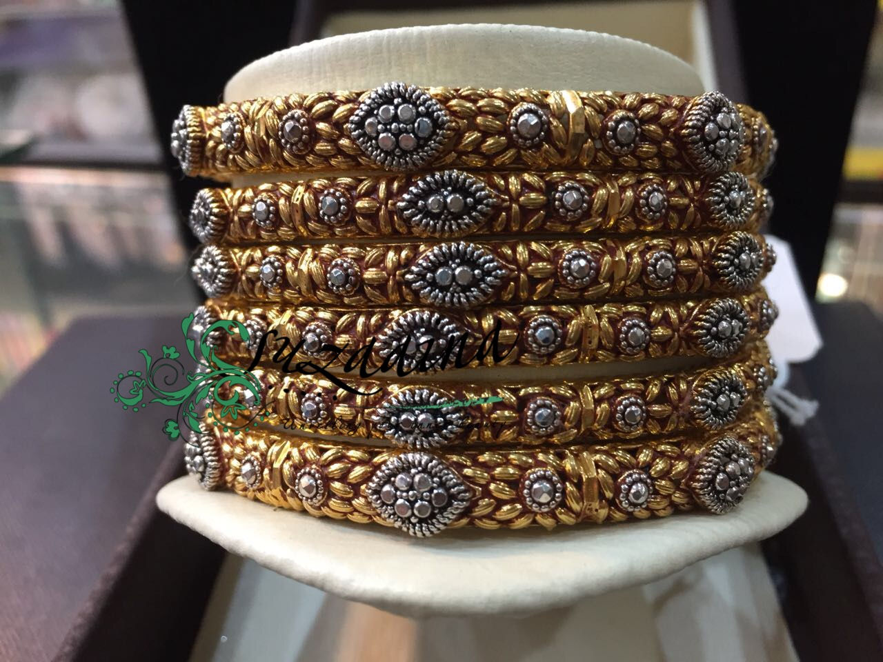 Zeenab 925 silver Bangles Gold plated Handcrafted