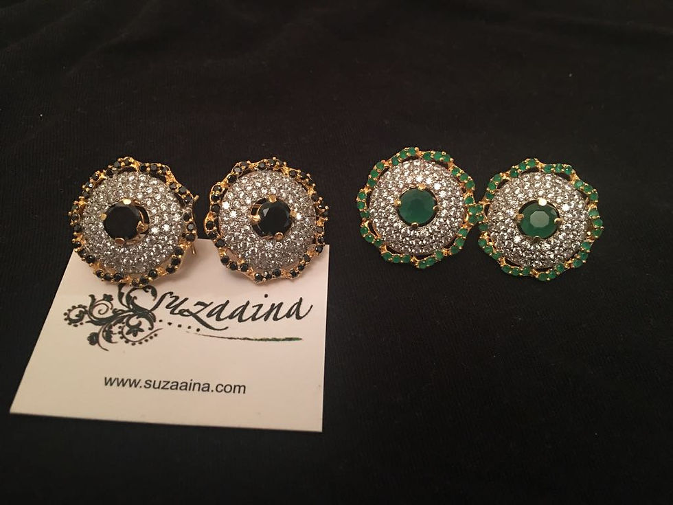 Thumbnail: Felicity 22k Gold plated Earrings 