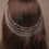 Thumbnail: Hareem Vintage Silver hair chains on Combs with Crystal