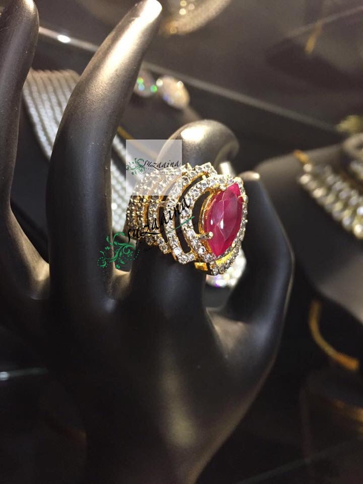 Thumbnail: Liz 22k Gold Plated Ring