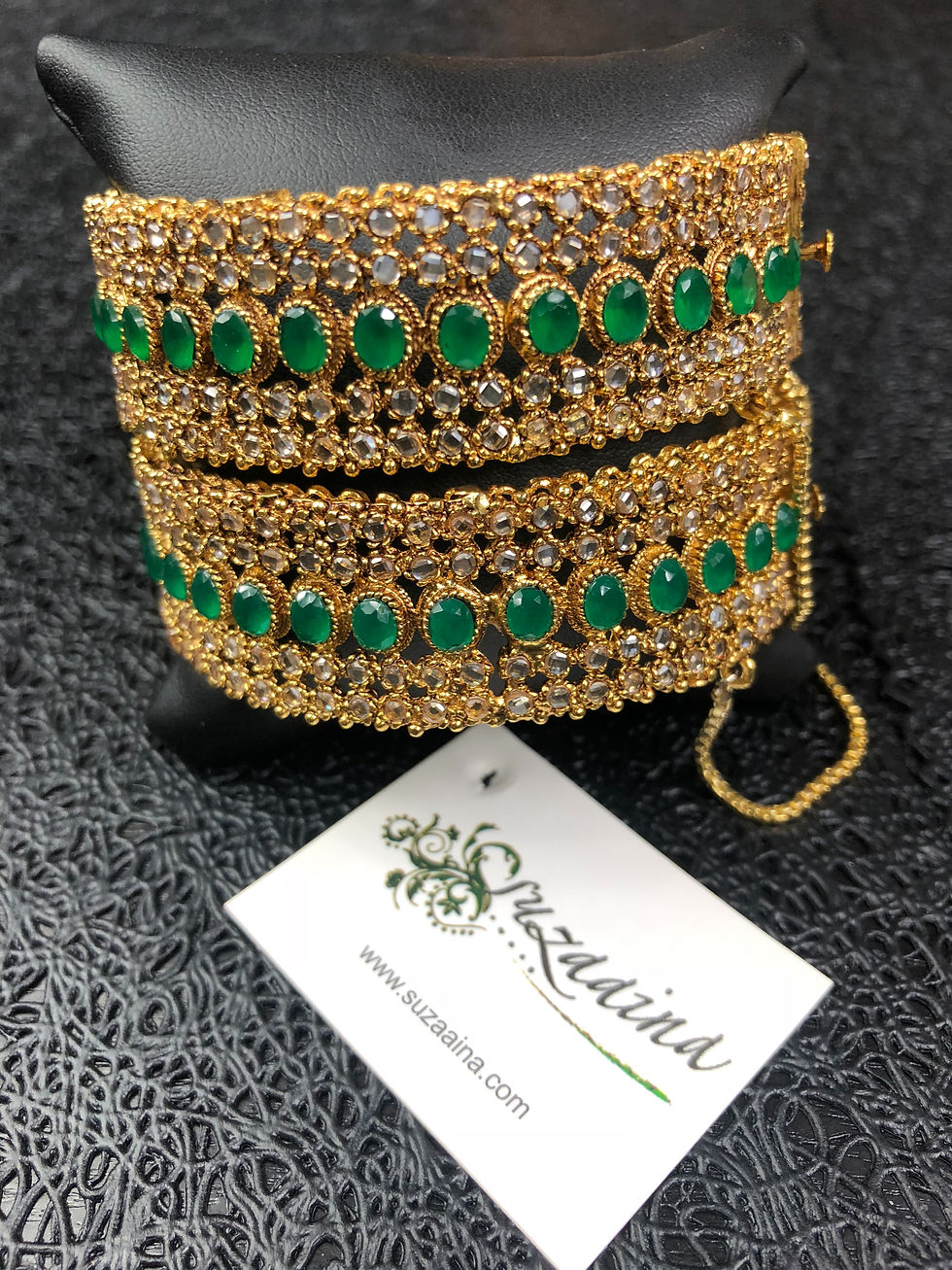 Thumbnail: Gamila 22k Gold plated Handcrafted Bangle 