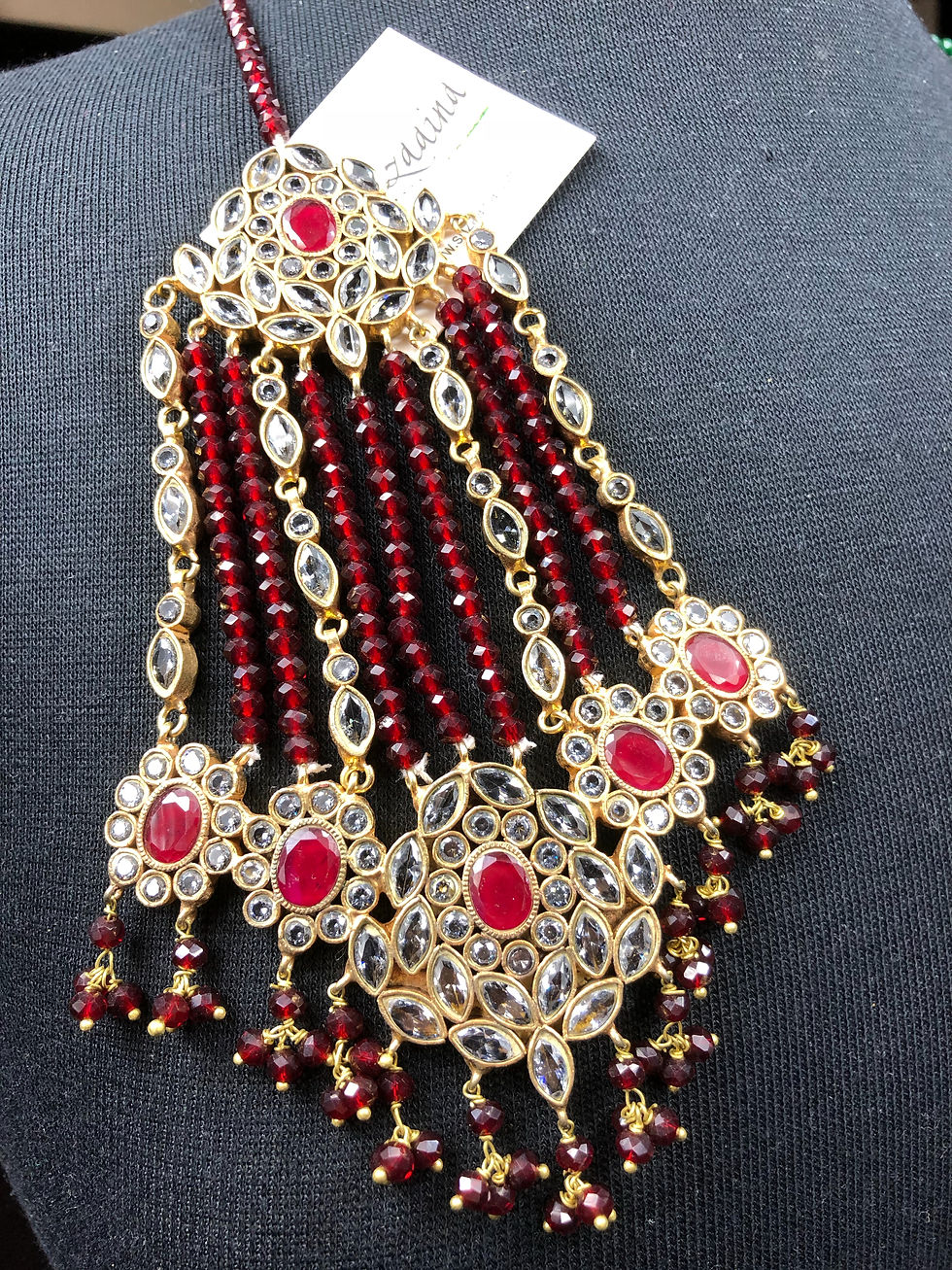 Meerab 22k Gold Plated Handcrafted Kundan Jhumar