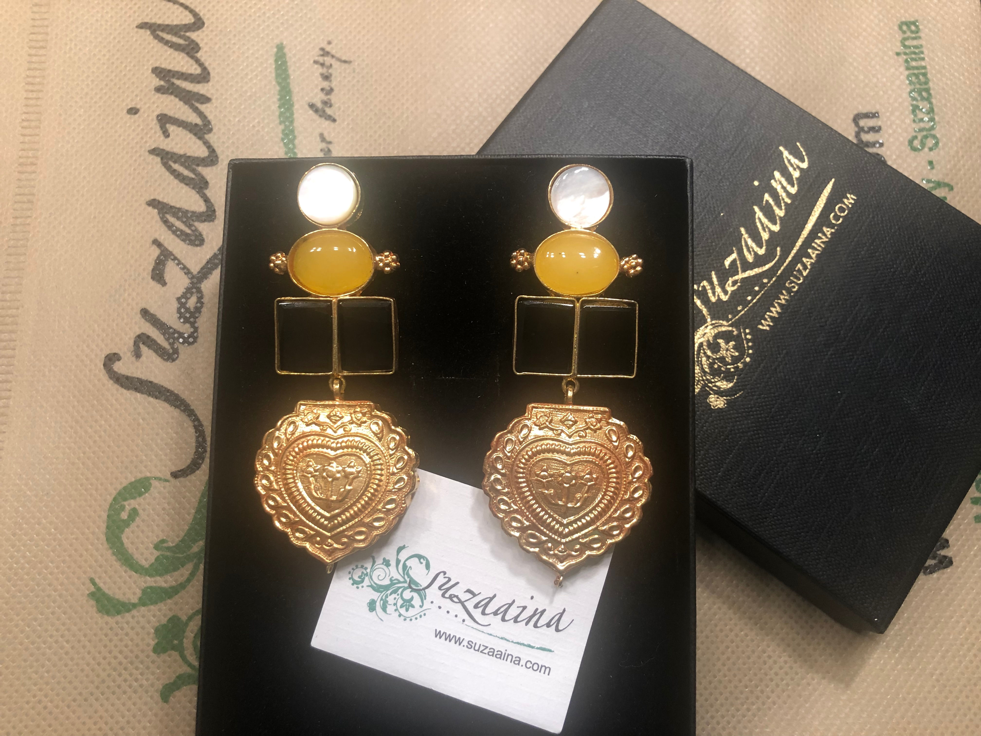 Zole 22k Gold plated Handcrafted Earrings 