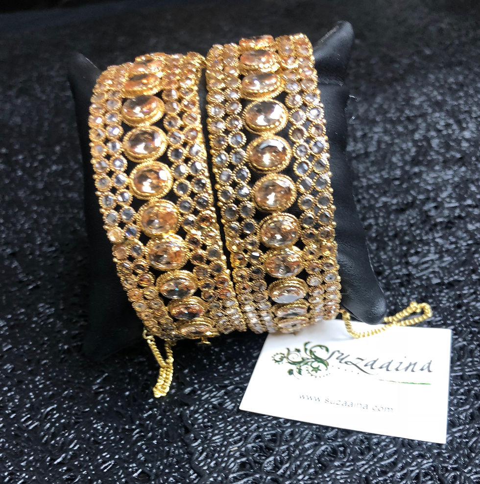 Thumbnail: Kaela 22k Gold plated Handcrafted Bangle.