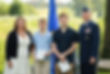 Kirk Reagans family at his military retirement ceremony Sept 2021