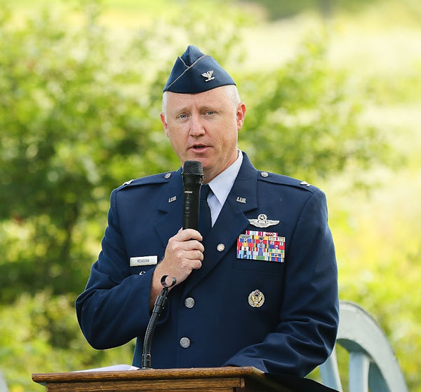 Kirk Reagan, CFP, at his military retirement