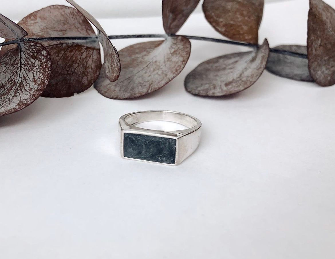 Unisex Singlet Keepsake Ring Sterling Silver