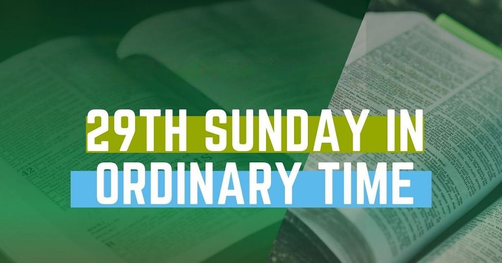 Ordinary 29 : 19th Oct 2025