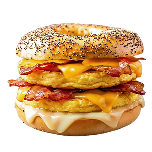 NY Style 'MEGA' Cheddar Bacon Bagel