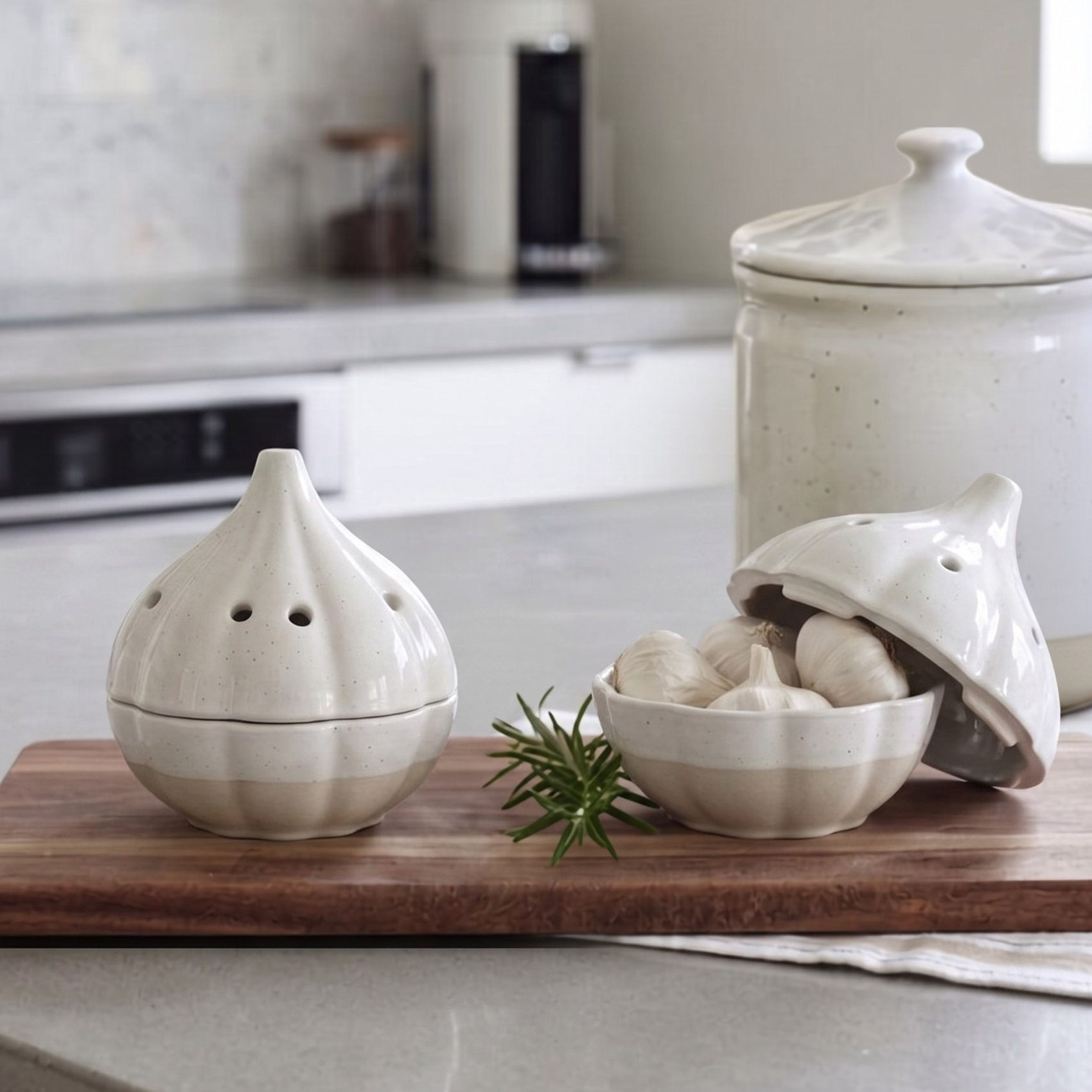 ceramic garlic keeper