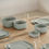 Thumbnail: lead free ceramic square bowl set