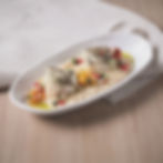 lead free serving set white