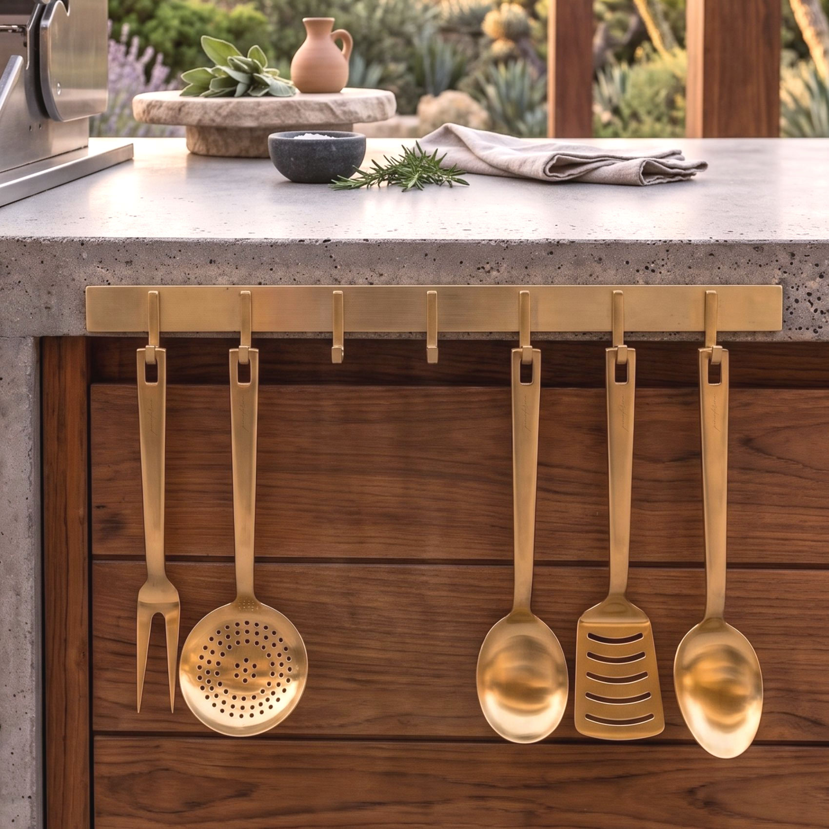 Stile Luxury Stainless Steel Kitchen Utensils, 5 Piece