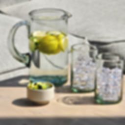 glass water pitcher