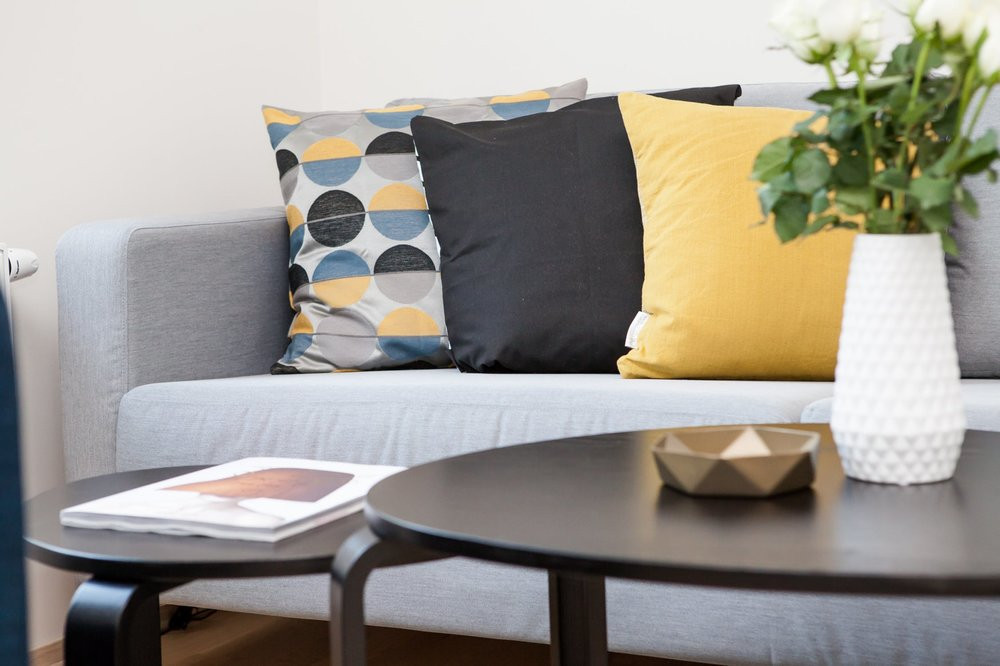 Comfortable living room without clutter