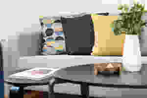 Comfortable living room without clutter