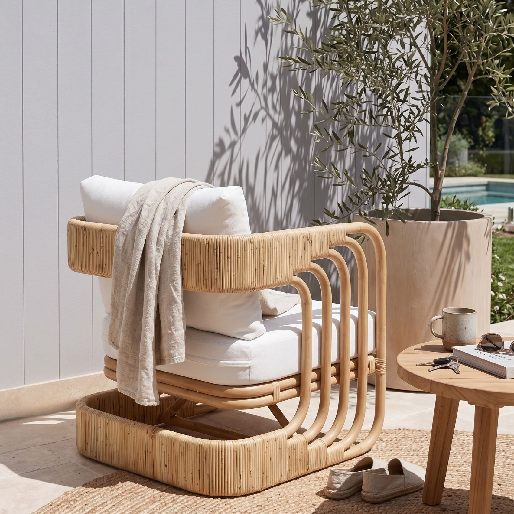 Japandi chair for living room