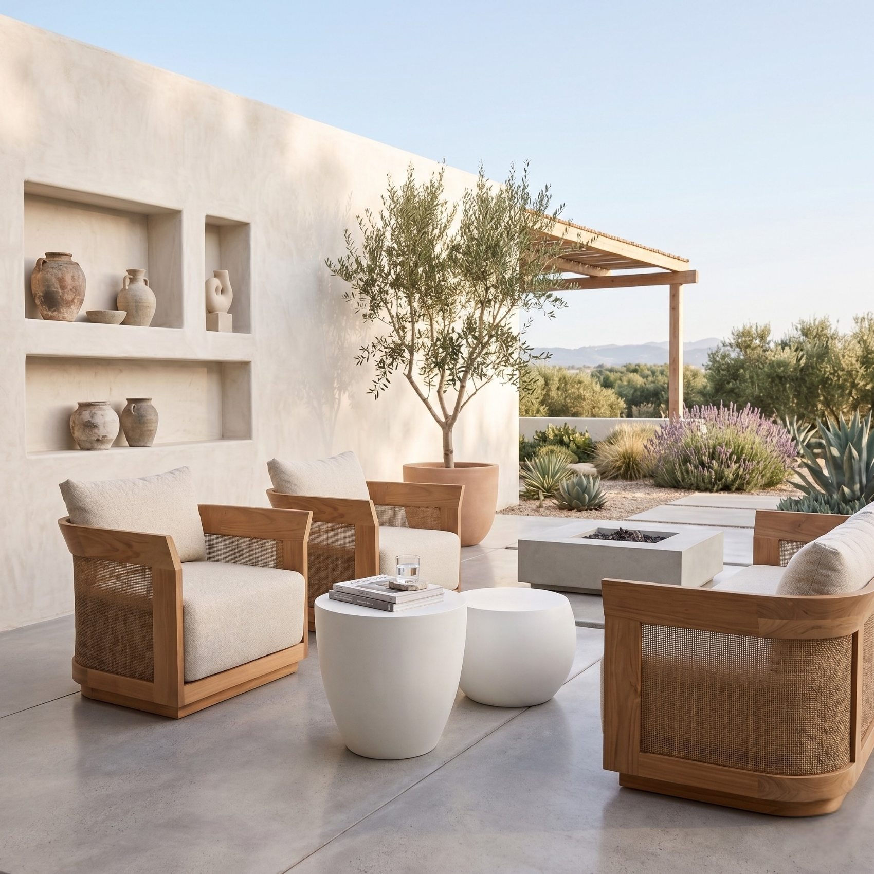 modern non toxic outdoor patio set