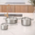 stainless steel cookware 6 piece set