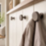 gunmetal knurled coat hook