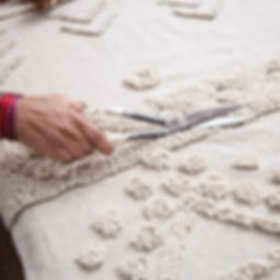 white Scandinavian rug