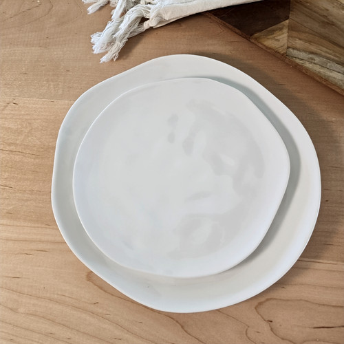 Zen Lead Free Porcelain Plates Freeform Design Dishware