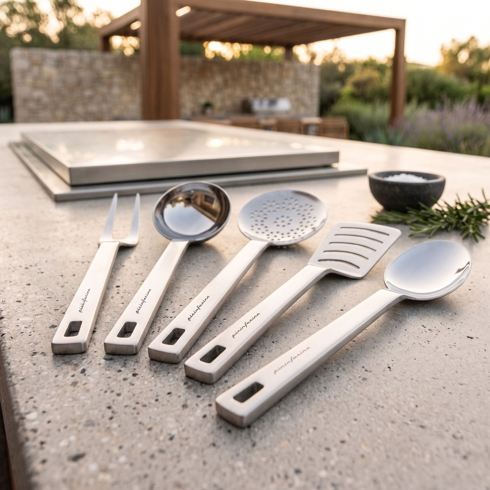 Stile Luxury Stainless Steel Kitchen Utensils, 5 Piece