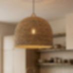 natural bell pendant lighting