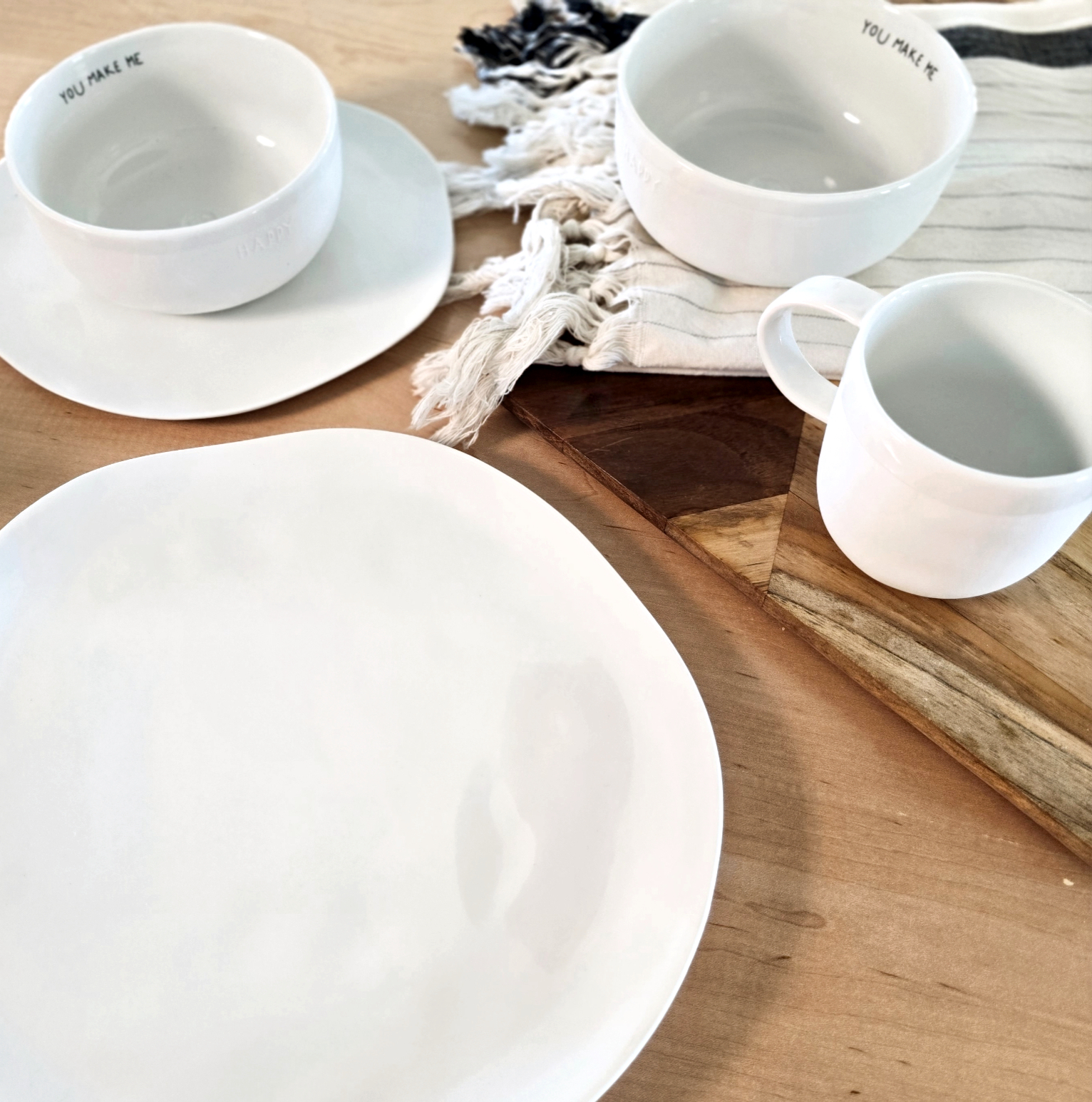 コレクション Zen Zen Lead Free Porcelain Plates | Freeform Design Dishware