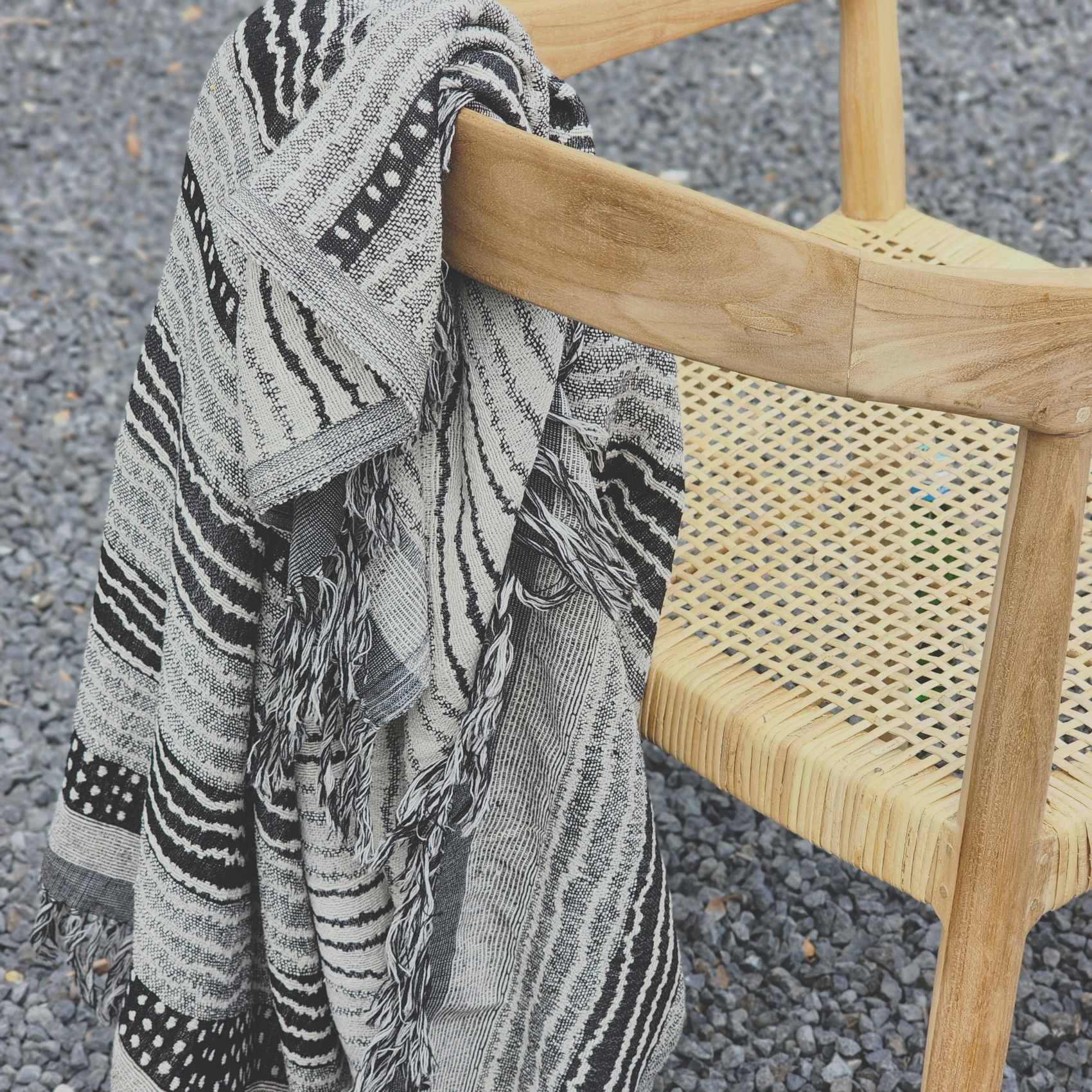 wool and silk throw