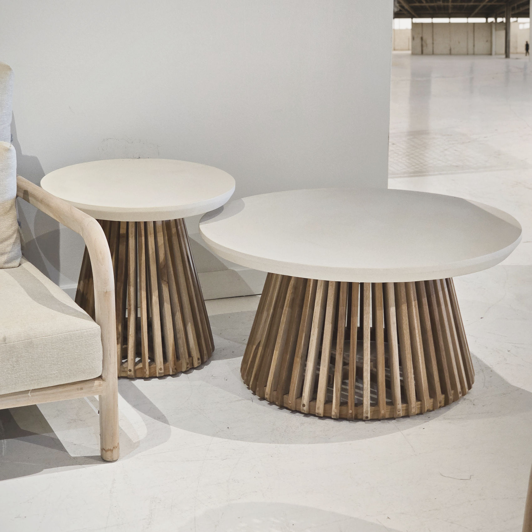 outdoor teak side table