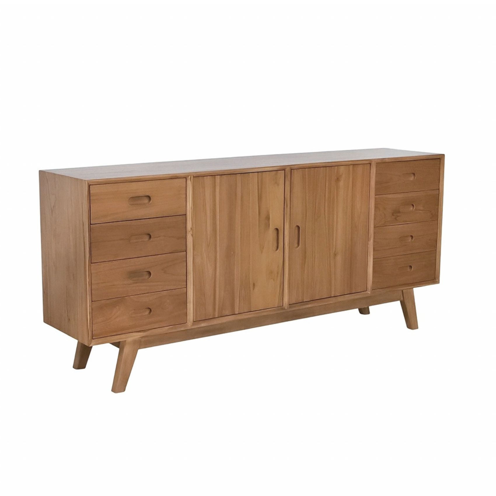 solid teak buffet cabinet