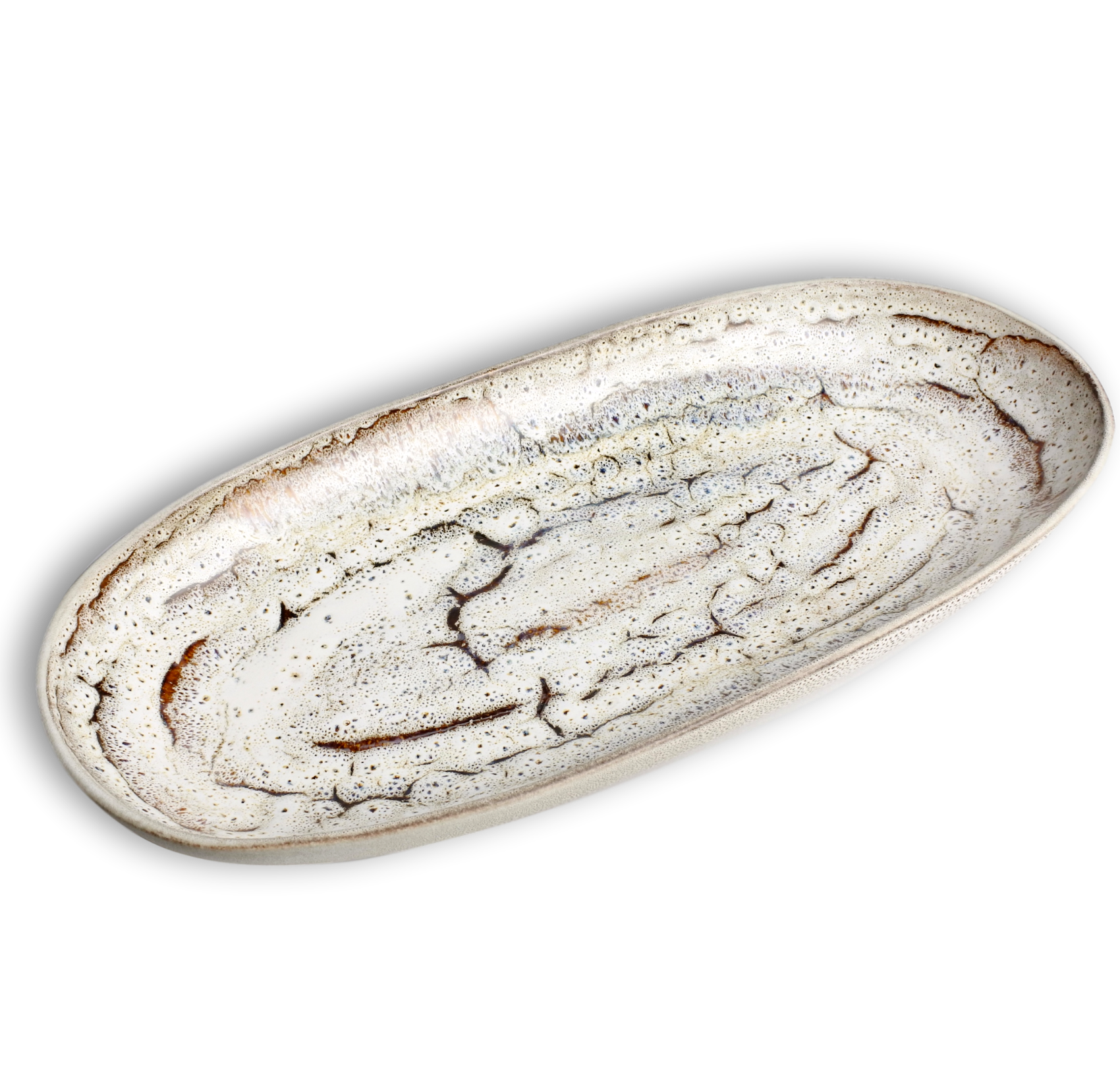 oval stoneware platter