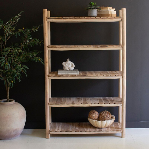 木製ラック・ウッドラック 612.Antique Iron Shelf Indonesia 木製