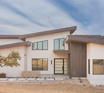 Modern angular house in Marble Falls