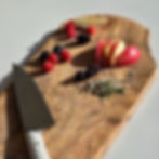 healthier homes olive wood cutting board