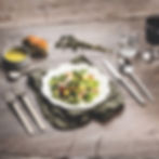 5 piece flatware set with steak knife