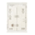 tribal accent rug white