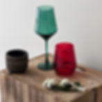 Christmas crystal glasses